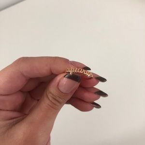 Vintage zodiac ring